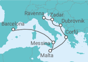 Itinerario del Crucero Grecia, Croacia y Malta - Royal Caribbean