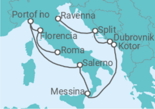 Itinerario del Crucero Croacia, Montenegro, Italia - con vuelos - Celebrity Cruises
