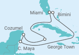 Itinerario del Crucero Islas Caimán, México TI - Celebrity Cruises