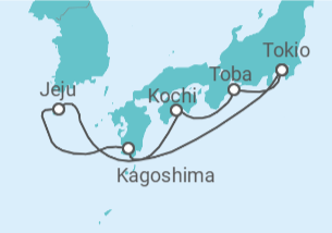 Itinerario del Crucero Corea Del Sur, Japón - Princess Cruises