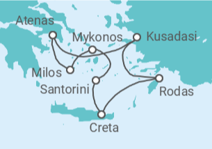 Itinerario del Crucero Grecia - Celestyal Cruises