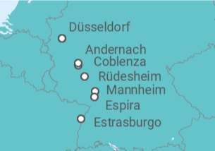 Itinerario del Crucero Rin Clásico - Crucemundo