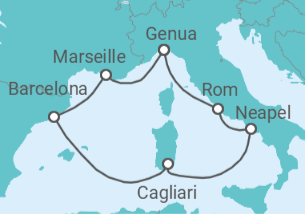 Itinerario del Crucero Desde Pireo (Atenas) a Fusina (Italia) - Explora Journeys