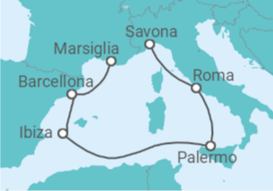 Itinerario del Crucero Noruega TI - AIDA