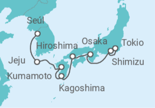 Itinerario del Crucero Corea Del Sur, Japón - Celebrity Cruises