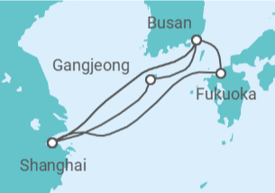 Itinerario del Crucero Corea Del Sur, China, Japón - MSC Cruceros