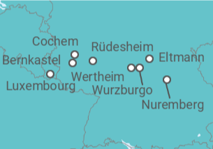 Itinerario del Crucero Ríos y castillos de Europa - AmaWaterways