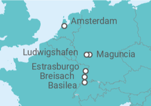 Itinerario del Crucero El cautivador Rin - AmaWaterways