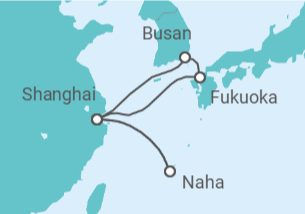 Itinerario del Crucero Japón, Corea Del Sur, China - MSC Cruceros
