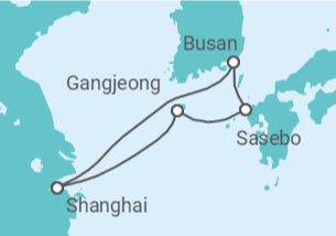 Itinerario del Crucero Japón, Corea Del Sur - MSC Cruceros