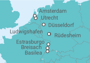 Itinerario del Crucero El cautivador Rin - AmaWaterways