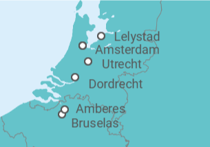 Itinerario del Crucero Lo mejor de Holanda y Bélgica - AmaWaterways