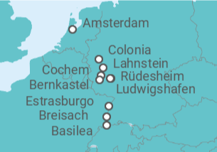 Itinerario del Crucero Cuentos de Hadas del Rin y Mosela - AmaWaterways