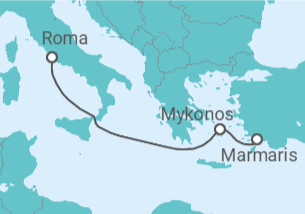 Itinerario del Crucero Grecia - MSC Cruceros