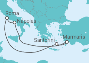 Itinerario del Crucero Italia, Grecia - MSC Cruceros