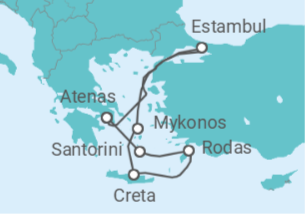 Itinerario del Crucero Grecia TI - Costa Cruceros