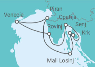 Itinerario del Crucero Italia - Emerald Cruises