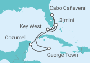 Itinerario del Crucero Estados Unidos (EE.UU.), Islas Caimán, México - Celebrity Cruises