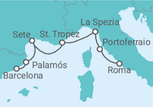 Itinerario del Crucero Sinfonía Mediterránea - Regent Seven Seas