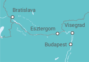 Itinerario del Crucero El alma del Danubio, entre culturas húngara y eslava  - CroisiEurope
