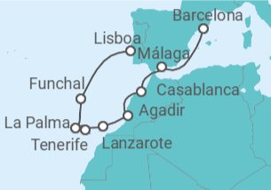 Itinerario del Crucero Islas Canarias - Regent Seven Seas