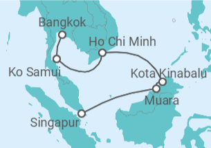 Itinerario del Crucero Esplendor de Asia - Regent Seven Seas