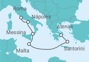 Itinerario del Crucero Un viaje desde el Egeo hasta las costas eternas de Italia - Explora Journeys
