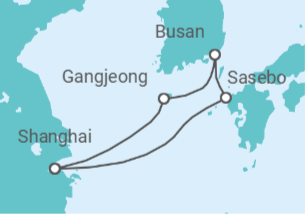 Itinerario del Crucero Corea del Sur, Japón - MSC Cruceros