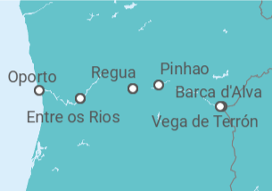 Itinerario del Crucero Sabores de Portugal y España - AmaWaterways