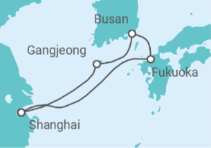 Itinerario del Crucero Corea del Sur, Japón - MSC Cruceros