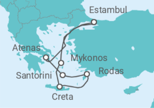 Itinerario del Crucero La Grecia que no te esperas - Costa Cruceros