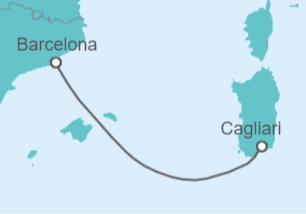 Itinerario del Crucero España, Italia - Costa Cruceros