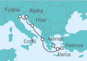 Itinerario del Crucero Un viaje por paisajes exuberantes y encantos dorados - Explora Journeys