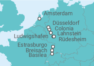 Itinerario del Crucero Encantador Rin - AmaWaterways