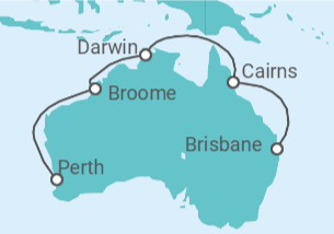 Itinerario del Crucero Australia - Princess Cruises
