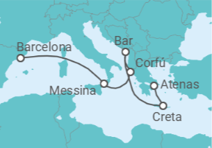 Itinerario del Crucero Grecia, Italia - Princess Cruises