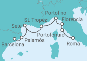 Itinerario del Crucero De las Ramblas a la Plaza de España - Oceania Cruises