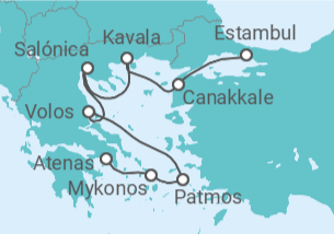 Itinerario del Crucero Grecia - Oceania Cruises