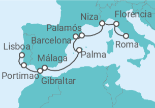 Itinerario del Crucero Del Renacimiento al Sol del Algarve - Oceania Cruises