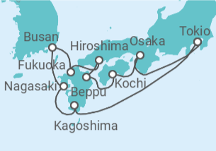 Itinerario del Crucero Japón, Corea Del Sur - Oceania Cruises
