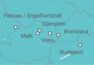 Itinerario del Crucero Danubio Imperial - Crucemundo