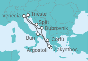 Itinerario del Crucero Desde Venecia a Trieste TI - Costa Cruceros