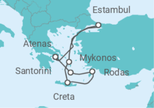Itinerario del Crucero La Grecia que no te esperas - todo incluido. - Costa Cruceros