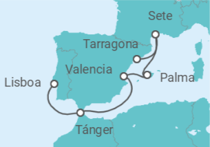 Itinerario del Crucero Esplendor del Mediterráneo - Celestyal Cruises