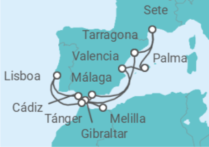 Itinerario del Crucero Odisea Mediterránea 2027 - Celestyal Cruises