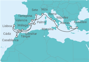 Itinerario del Crucero Gran descubrimiento del Mediterráneo - Celestyal Cruises