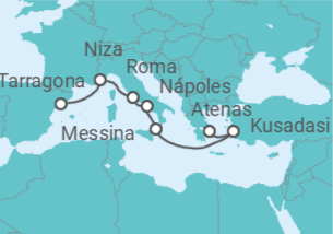 Itinerario del Crucero Rivieras del Mediterráneo 2027 - Celestyal Cruises