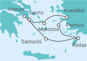Itinerario del Crucero Icónicas Islas Griegas 2027  - Celestyal Cruises