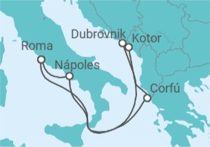 Itinerario del Crucero Grecia, Montenegro, Croacia, Italia - Princess Cruises