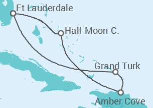 Itinerario del Crucero Bahamas - Holland America Line